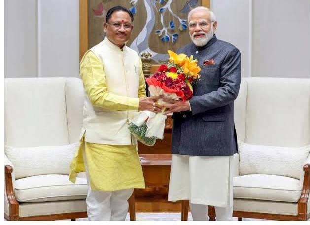 PM मोदी से मिले सीएम विष्णुदेव साय