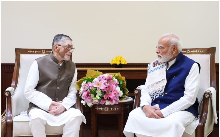 झारखंड के राज्यपाल संतोष गंगवार ने प्रधानमंत्री नरेंद्र मोदी से मुलाकात
