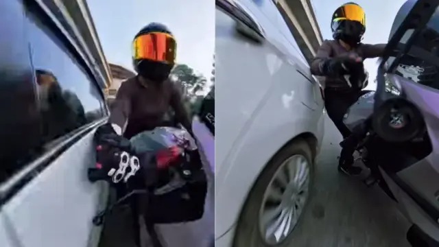 गुरुग्राम के गोल्फ कोर्स रोड पर महिला बाइकर को कार से टक्कर मारने का मामला अब तूल पकड़ता जा रहा है। घटना का वीडियो सोशल मीडिया पर वायरल होने के बाद बाइक सवार महिला सिया ने सामने आकर कार चालक के दावों पर सवाल उठाए हैं।