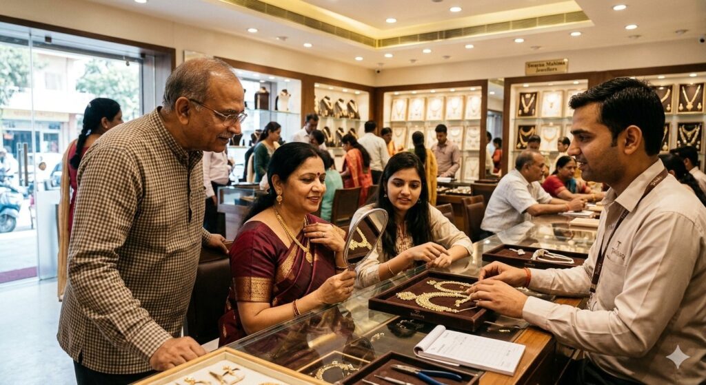 आज सर्राफा बाजार में सोने के भाव में गिरावट देखने को मिली है. 22 कैरेट सोना ₹600 सस्ता हुआ है, जबकि 24 कैरेट गोल्ड की कीमत में ₹630 की कमी दर्ज की गई है