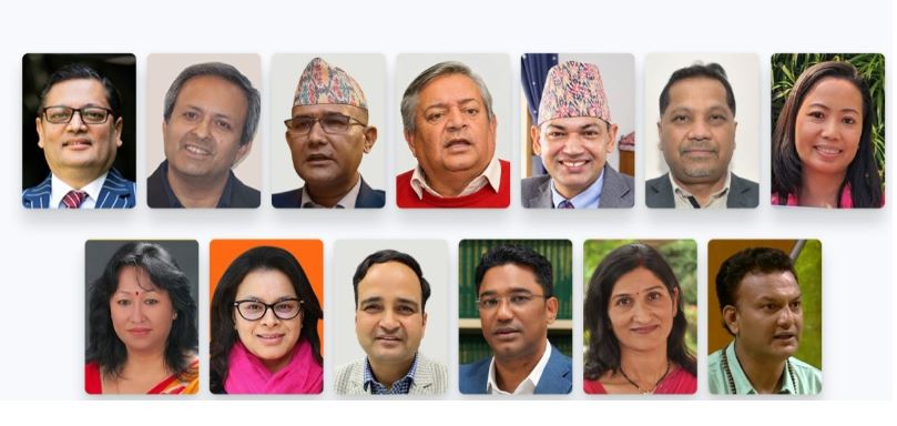 नेपाल सरकार द्वारा विभिन्न देशों में राजदूत